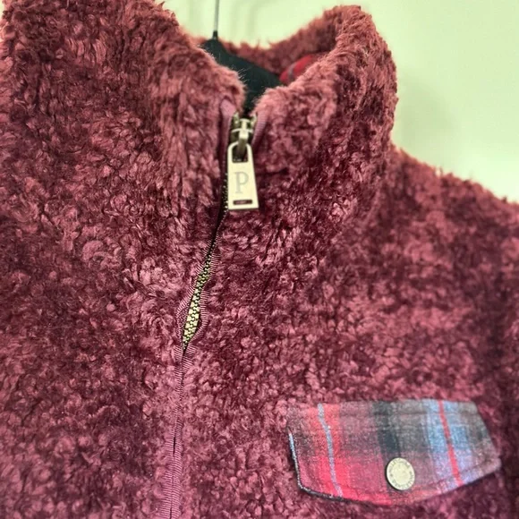 Pendleton Maroon Teddy Jacket. Women or Girl - Picture 4 of 7
